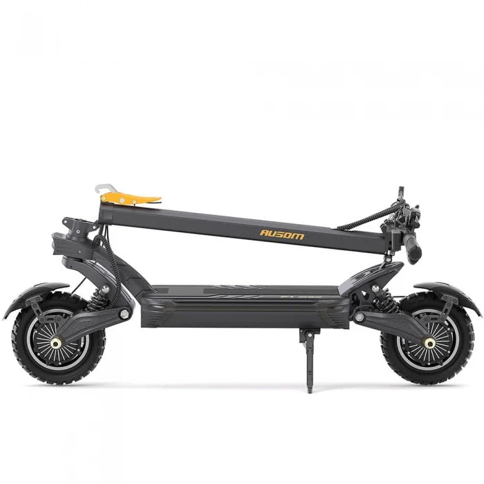 Składana hulajnoga elektryczna Ausom F1 Max, silnik 2*1400W, bateria 60V 20,8Ah, opony 10x3,0 cali, maks. prędkość 72 km/h - Dostawca